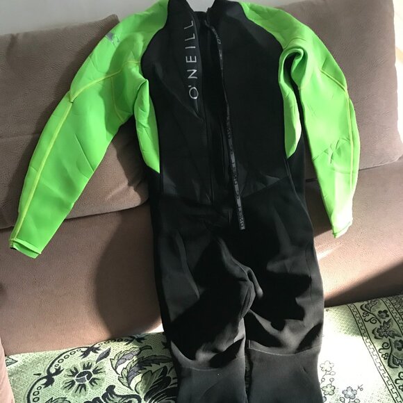 O’Neill surf Full Wetsuit Size XL Black/ Lime Green - Picture 2 of 4